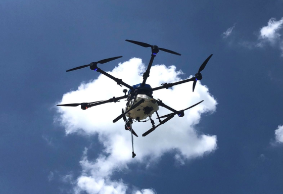 The world’s first gimbal sprayer drone